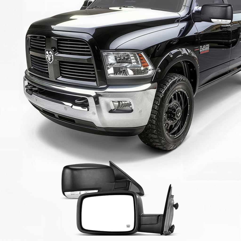 YITAMOTOR® 2009-2016 Dodge Ram 1500, 2010-2016 Ram 2500 3500 4500 5500 Espejo lateral izquierdo del conductor