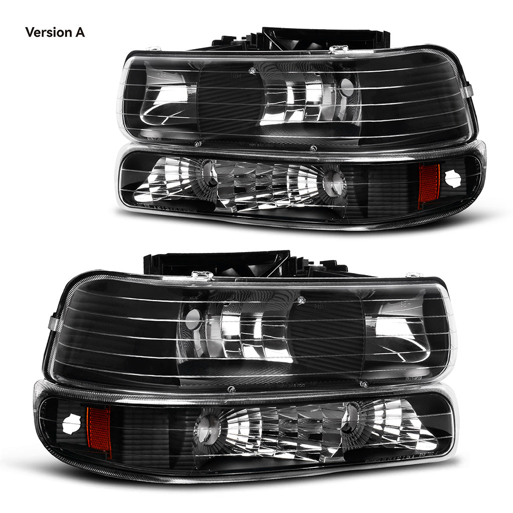 Faros delanteros YITAMOTOR® para Chevy Silverado 1500 99-02 2500/01-02 Silverado 1500HD 2500HD 3500/00-06 Tahoe Suburban 