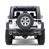 Parachoques trasero YITAMOTOR® para Jeep Wrangler JK y JK Unlimited 07-18 con luces LED integradas y anillos en D