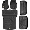 YITAMOTOR® All Weather Floor Mats Cargo Liners for 2020-2024 Tesla Model Y Front Rear Black