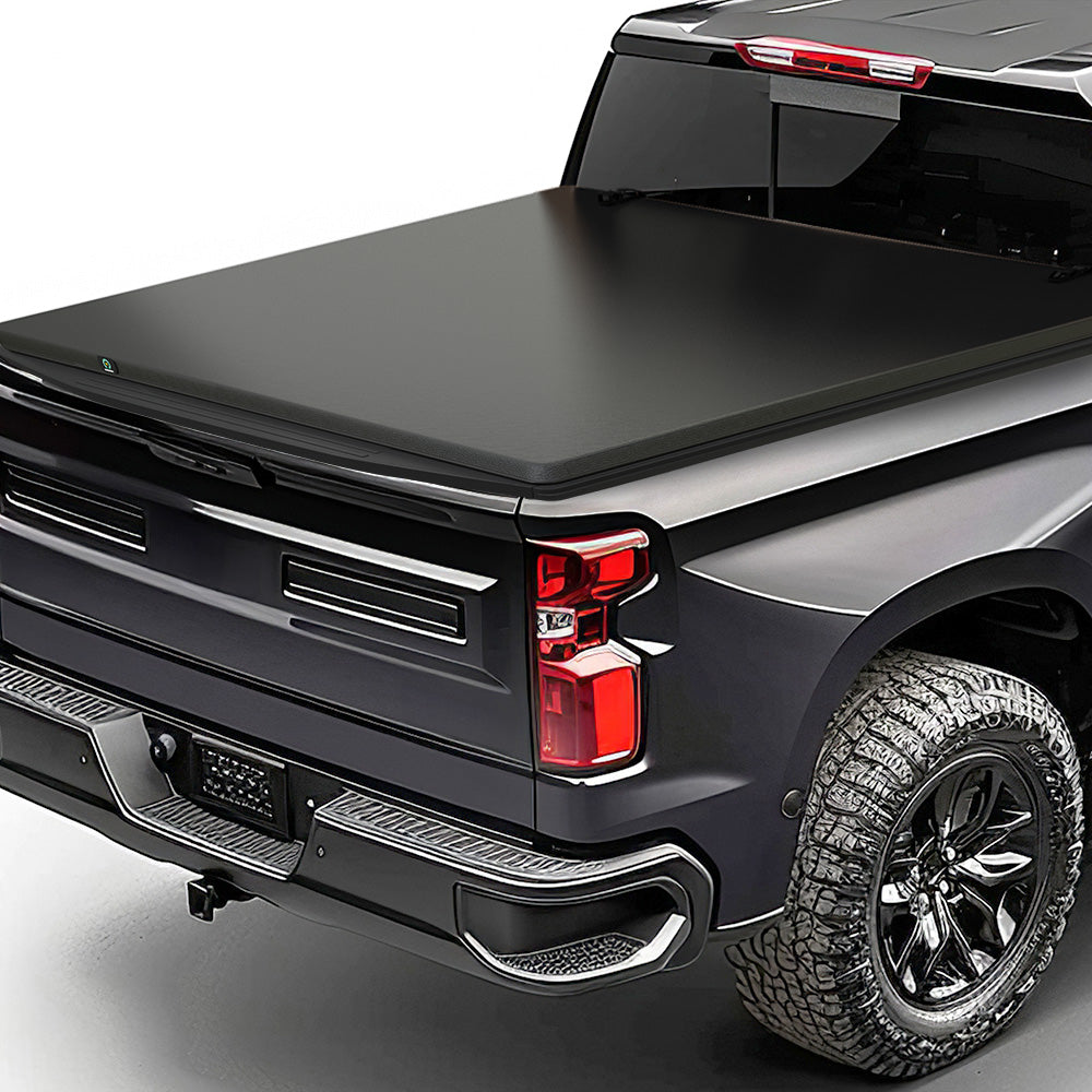 YITAMOTOR® 2015-2024 Ford F-150 F150 (Excl. Raptor Series) 6.5ft Soft Tri-fold Truck Bed Tonneau Cover