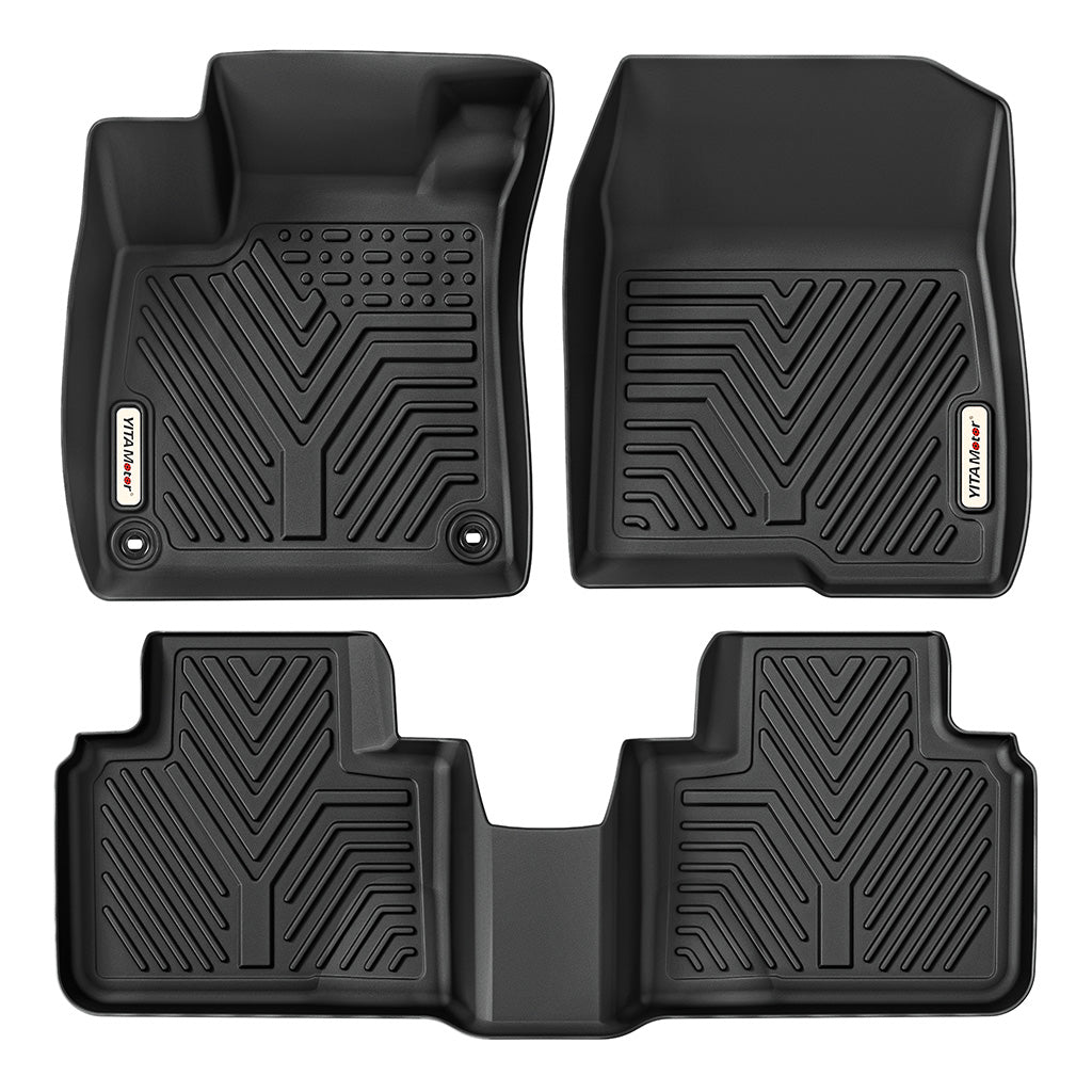 YITAMOTOR® All-Weather Floor Mats for 2018-2022 Honda Accord, 1st & 2nd Row Protection Liners