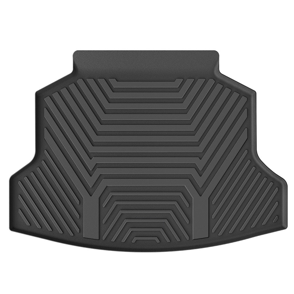 YITAMOTOR® Custom-Fit Black TPE All-Weather Cargo Trunk Mats for 2012-2016 Honda CR-V, Full Protection Liners