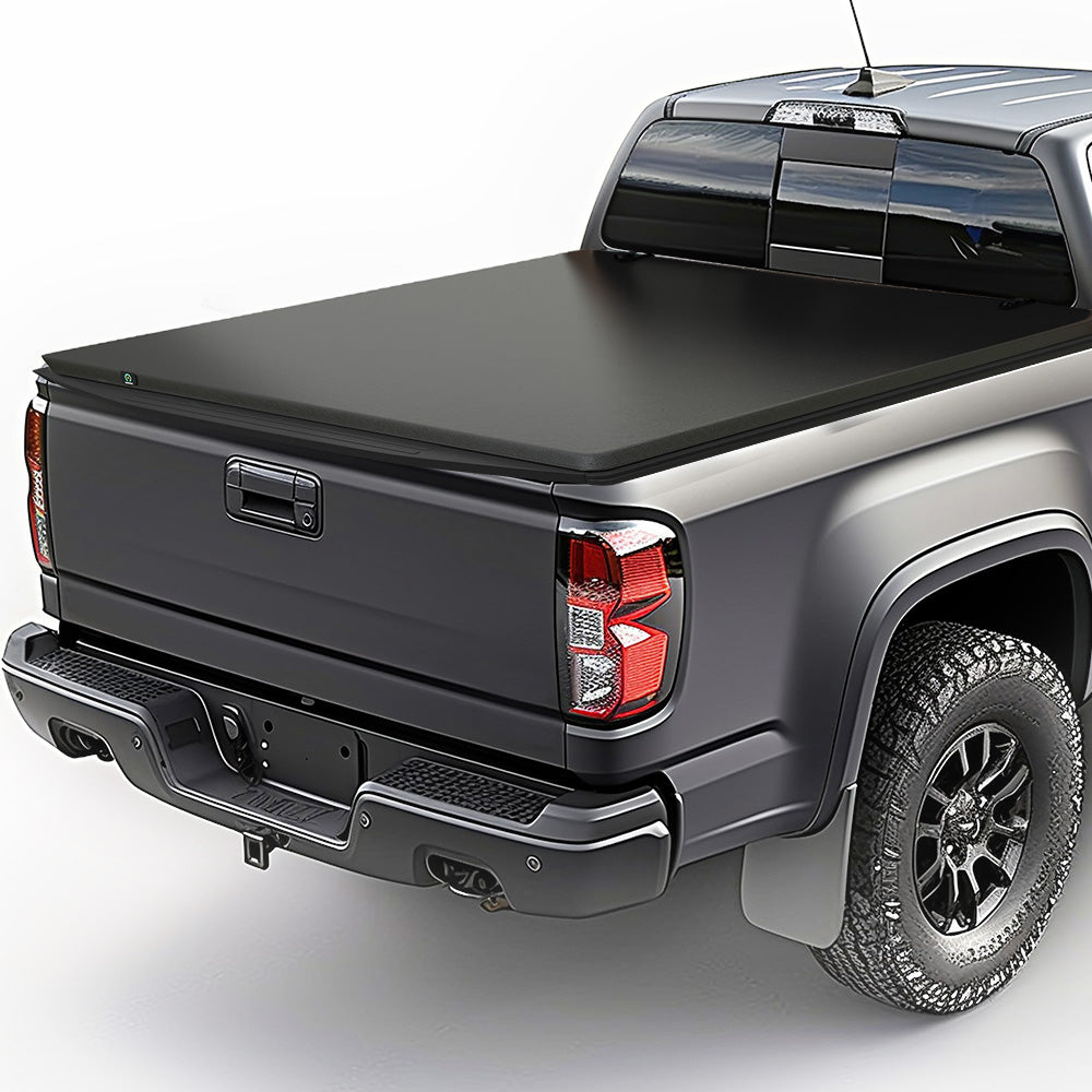 YITAMOTOR® Tri-Fold Soft Truck Bed Tonneau Cover Compatible with 2014-2018 Chevy Silverado/GMC Sierra 1500 5.8 ft Bed