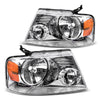 YITAMOTOR® 2004-2008 Ford F-150 Chrome Housing Headlights