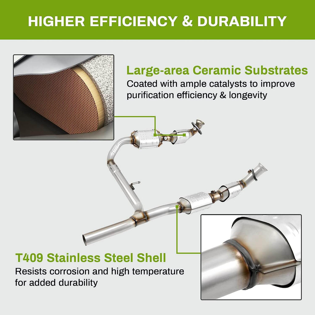 YITAMOTOR® Catalytic Converter Compatible with 2004-2006 Ford F-150, 2006 Lincoln Mark LT 5.4L 4WD (EPA Compliant)