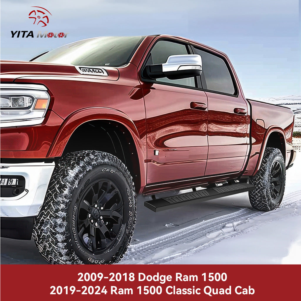 YITAMOTOR® Running Boards & Side Steps for 2009-2018 Dodge Ram 1500, 2019-2024 Ram 1500 Classic Quad Cab