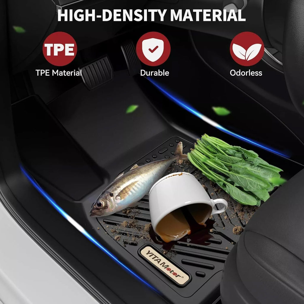 YITAMOTOR® 3D TPE Floor Mats & Cargo Liner Full Set for 2020-2024 Tesla Model Y Waterproof