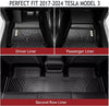 YITAMOTOR® Floor Mats & Cargo Liner Full Set for 2017-2024 Tesla Model 3 All Weather Carpet