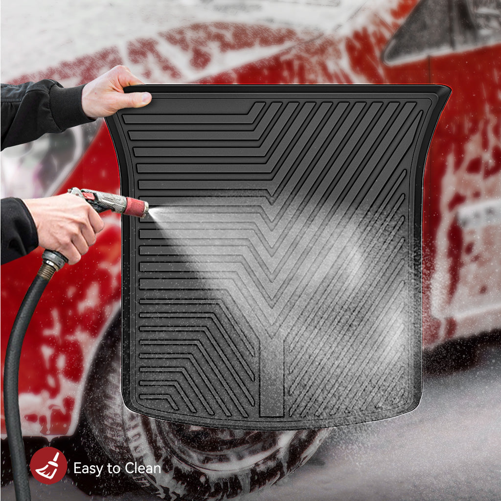 YITAMOTOR® Cargo Mat for 2020-2024 Tesla Model Y, Cargo Liner Custom-Fit Black TPE Trunk Liner All Weather Protection