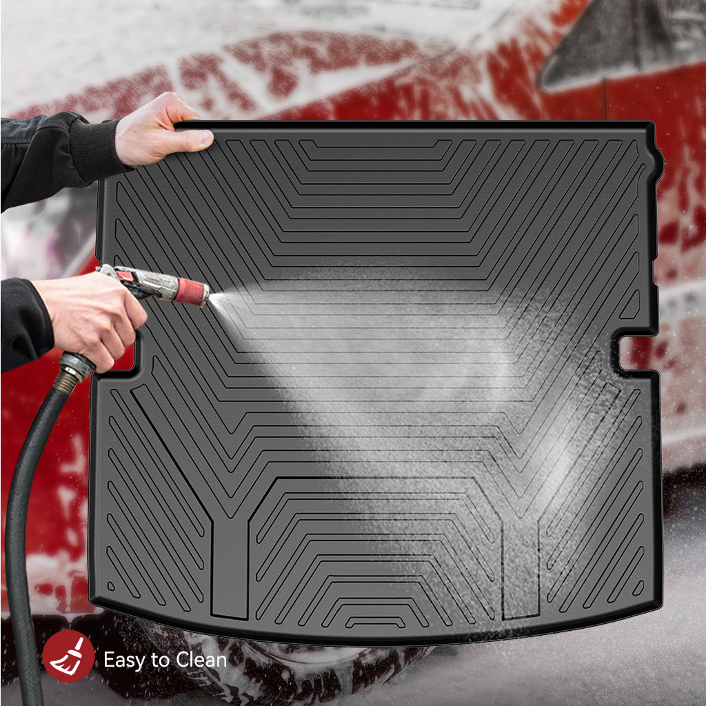 YITAMOTOR® All-Weather Custom Fit Black Cargo Trunk Liner for 2020-2025 Ford Explorer