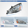 YITAMOTOR® Smoke 2003-2007 Honda Accord Conjunto de faros delanteros Lente transparente