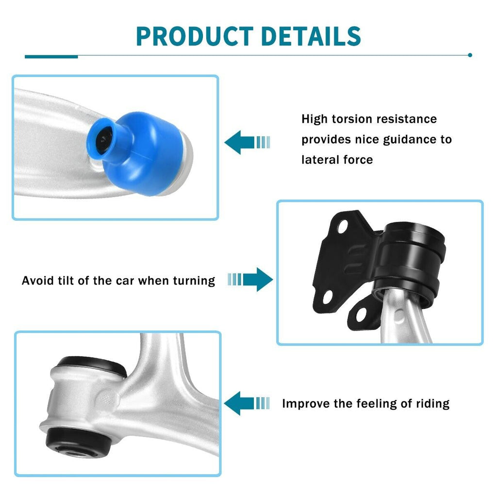 Front Lower Control Arm w/Ball Joint Compatible with 2012-2018 Ford Focus,2013-2018 Ford C-Max Control Arms pair