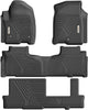 YITAMOTOR® Para Chevy Tahoe / GMC Yukon 2021-2023 Tapetes para piso Asiento de banco Revestimientos de goma TPE negros