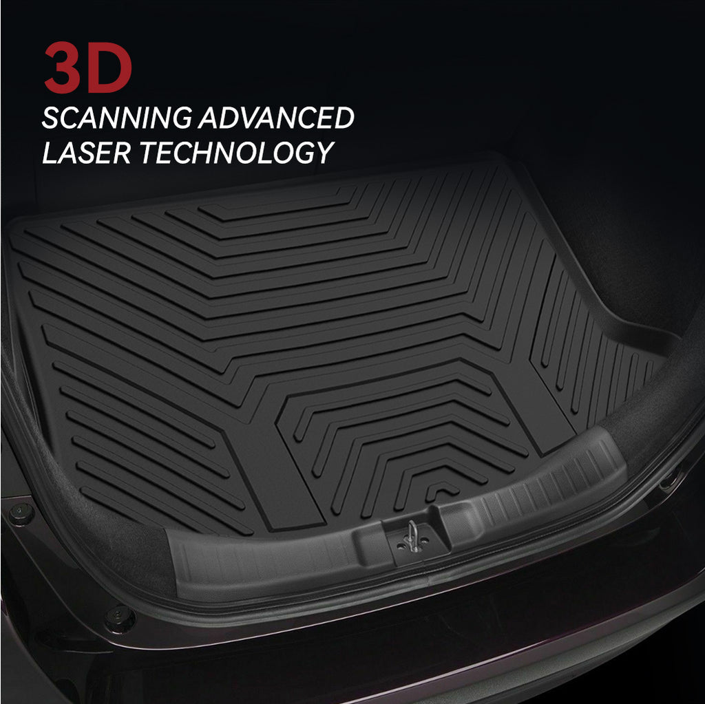 YITAMOTOR® Cargo Liner for 2010-2017 Chevy Equinox/GMC Terrain, Black TPE All-Weather Protection Cargo Trunk Mats