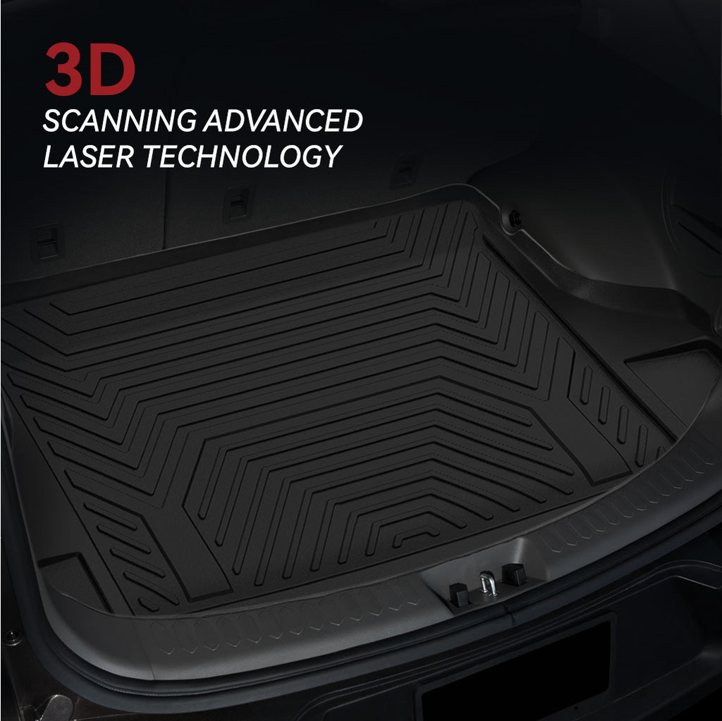 YITAMOTOR® Cargo Trunk Liner for 2016-2021 Honda Civic Sedan, Custom-Fit Black TPE All-Weather Cargo Mats