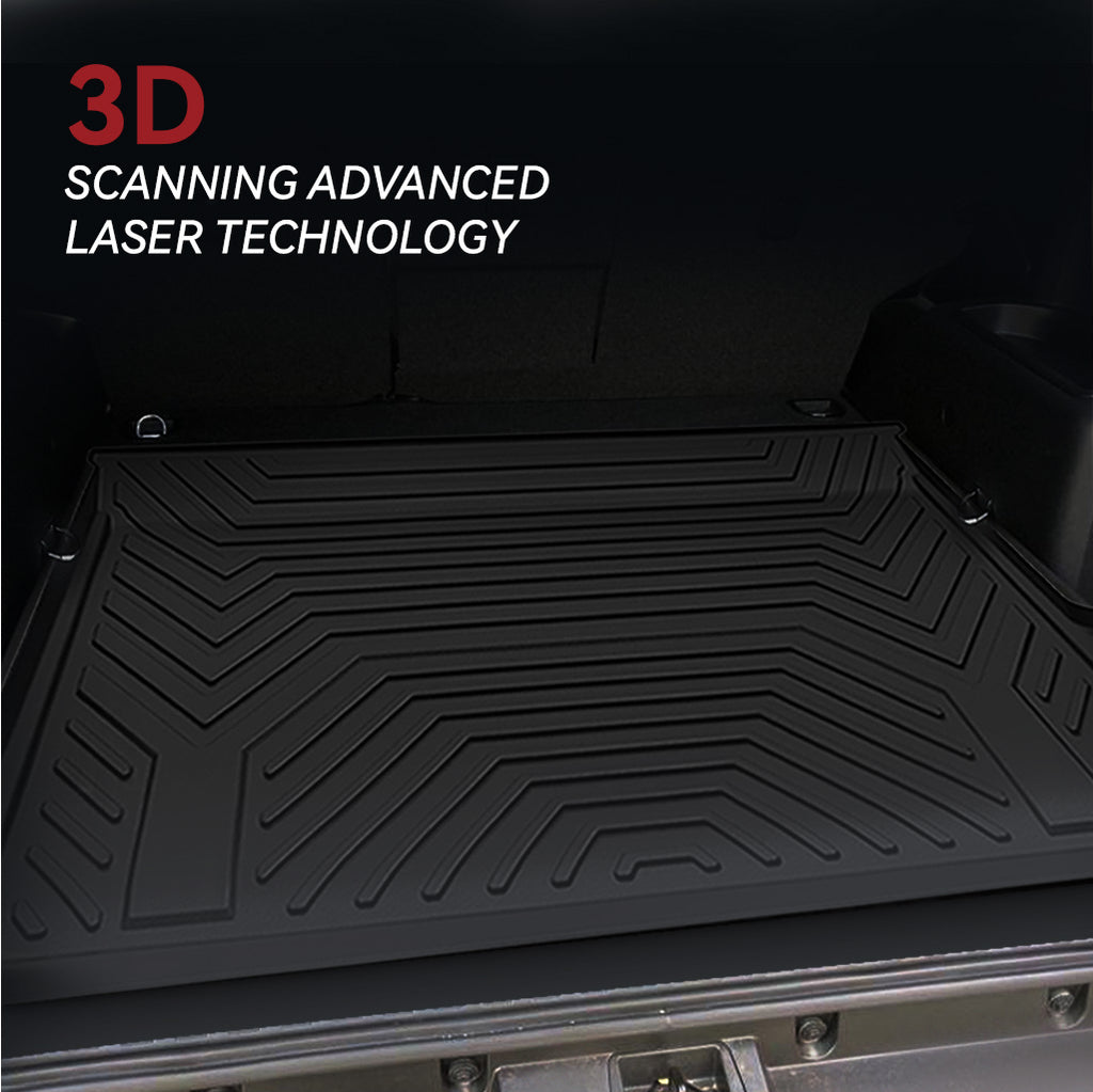 YITAMOTOR® Cargo Mats for 2010-2024 Toyota 4Runner (5-Passenger Models, Excludes 3rd Seat & Sliding Cargo Deck), All-Weather Protection