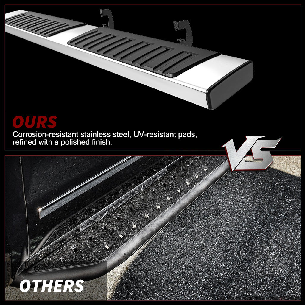 YITAMOTOR® 07-18 Chevy Silverado/GMC Sierra 1500 Double Cab 6" Side Steps Running Boards