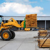 Marco de horquilla de paleta de 4000 libras, marco de horquilla de paleta de dirección deslizante de 46 pulgadas para tractores cargadores de dirección deslizante Kubota Bobcat, acero verde