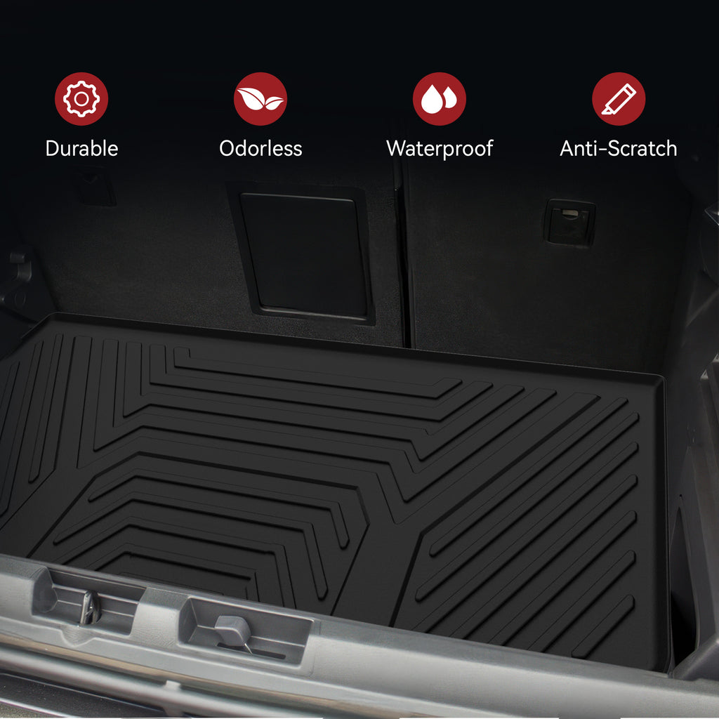 YITAMOTOR® Cargo Mats for 2018-2023 Chevrolet Traverse, Cargo Liner Custom-Fit Black TPE Trunk Liner All Weather