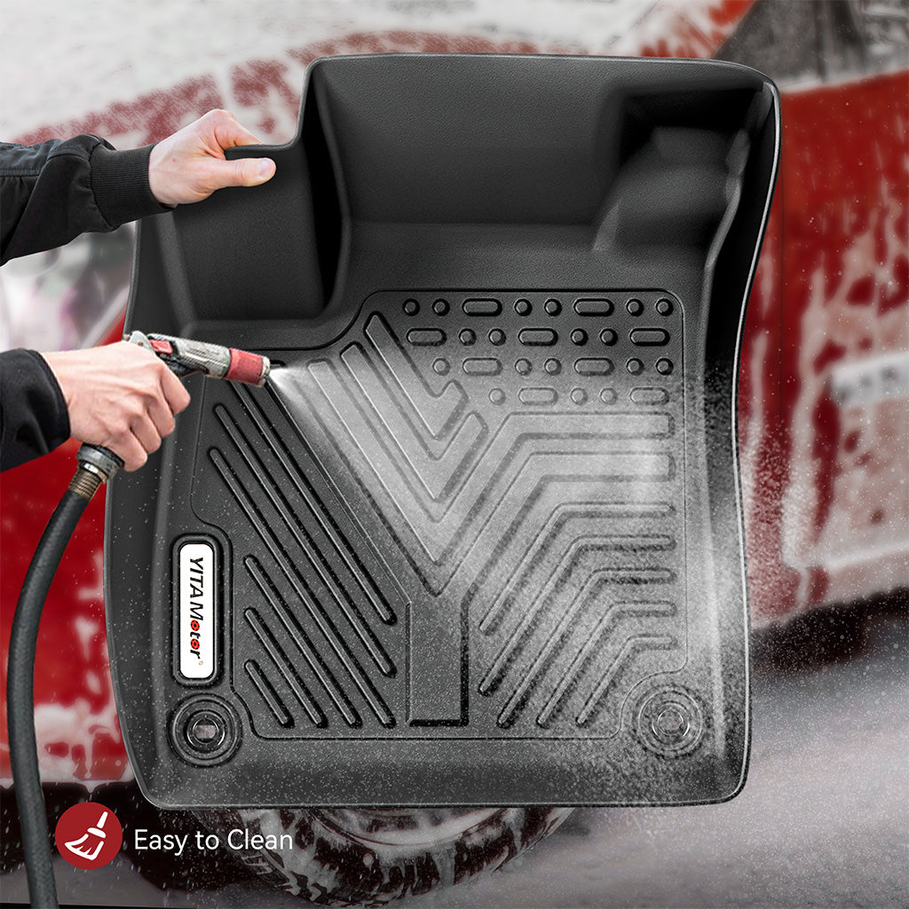 YITAMOTOR® All-Weather Floor Mats for 2018-2022 Honda Accord, 1st & 2nd Row Protection Liners