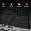 YITAMOTOR® All Weather Floor Mats Cargo Liners for 2020-2024 Tesla Model Y Front Rear Black