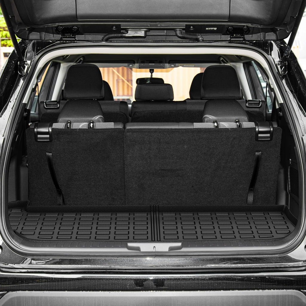 YITAMOTOR® Floor Mats for 2020-2024 Hyundai Palisade with Bucket Seats, All Weather Custom Fit for Hyundai Palisade 3 Row Floor Mats & Cargo Liner Behind The 3rd Row, Black