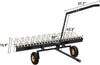 60" ATV Tow Behind Lawn Rake Durable Corrosion Resistant Steel Pine Straw Rake