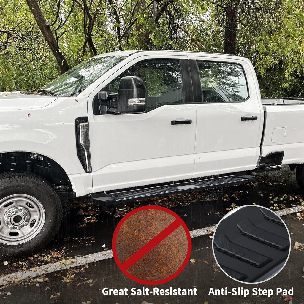 YITAMOTOR® 6 Inches Running Boards Compatible with 2019-2025 Ram 1500 New Body Crew Cab Side Steps Textured Black Nerf Bars