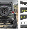 Parachoques trasero YITAMOTOR® para Jeep Wrangler JK y JK Unlimited 07-18 con luces LED integradas y anillos en D