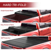 YITAMOTOR® FRP Hard Tri-fold Truck Bed Tonneau Cover Compatible with Toyota Tacoma 2024 5ft Bed (Excl. Trail Edition)