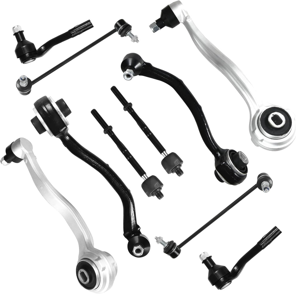 Front Control Arm Kit Compatible with Mercedes Benz 2001-2007 C230/240/280/320/350,2003-2009 CLK320/350/500/550,Front Suspension Kit 10 Pcs