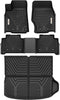 YITAMOTOR® 2022-2024 Jeep Grand Cherokee Floor Mats & Cargo Liner Set, Custom Fit TPE All-Weather 1st & 2nd Row Mats & Trunk Liner, Black (Not for WK or Grand Cherokee L)