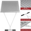 36" x 36" Durable Drag Mat Zinc and Steel Mesh Field Surface Leveling Drag Mat for Manual or Vehicle Pulling