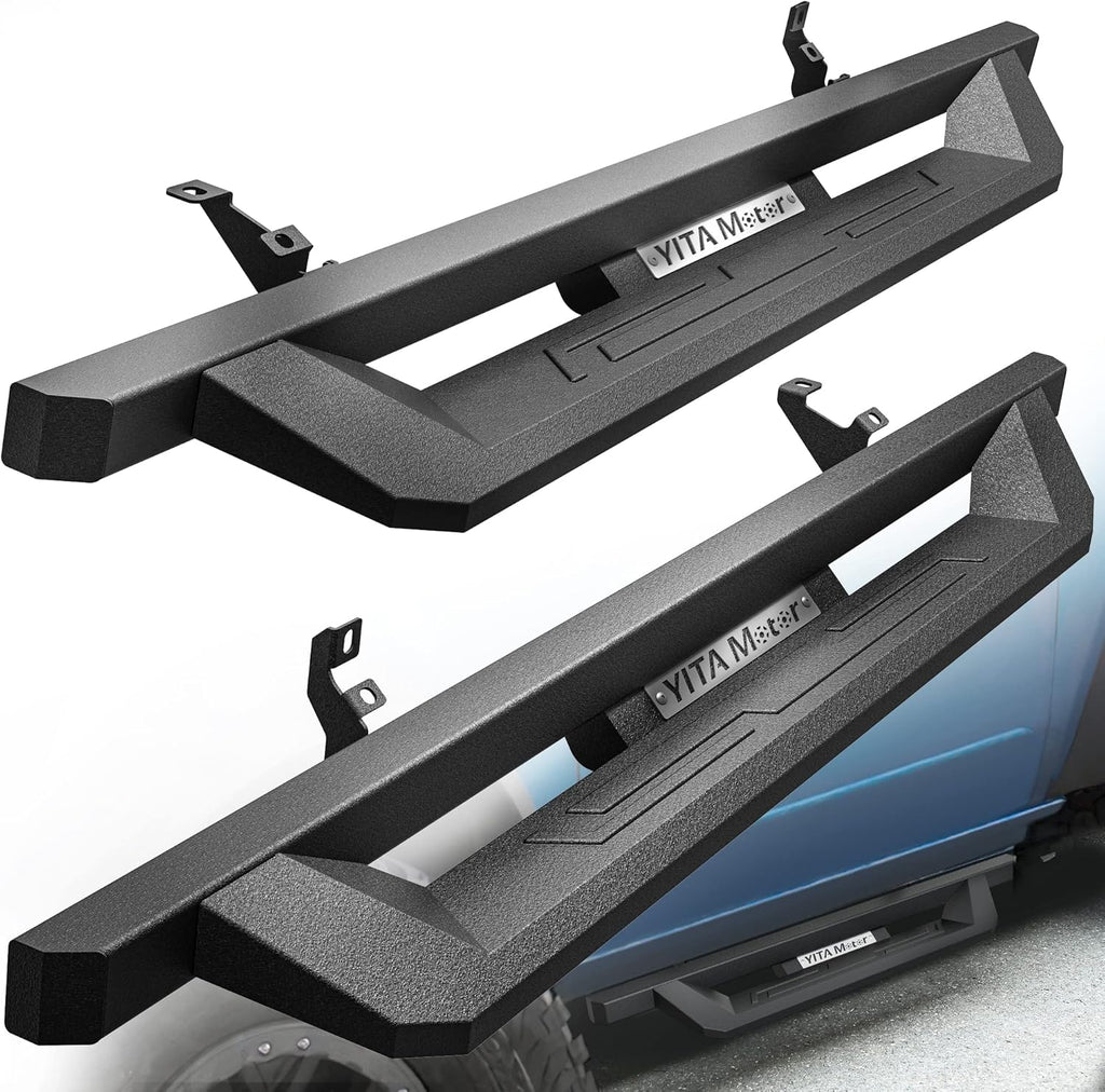 YITAMOTOR®  Drop Running Boards Compatible with 2021-2024 Ford Bronco 2 Door, Off-Road Side Steps, Black Powder Coated Nerf Bars