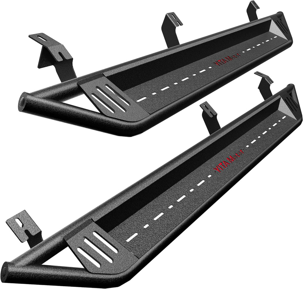 YITAMOTOR® Running Boards, Drop Side Steps Compatible with 2005-2023 Toyota Tacoma Double Cab, Black Powder Coated Off-Road Nerf Bars