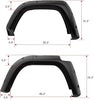 YITAMOTOR® Smooth Fender Flares Compatible with 2014-2022 Toyota 4 Runner, Pocket Bolt-Riveted Style, 4 Pcs Paintable Wheel Flares