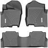 YITAMOTOR® Floor Mats Compatible with 2017-2021 Nissan Titan, 2016-2021 Nissan Titan XD Crew Cab with 1st Row Bucket Seat, Custom Fit Floor Liners, 1st & 2nd Row All-Weather Protection, Black