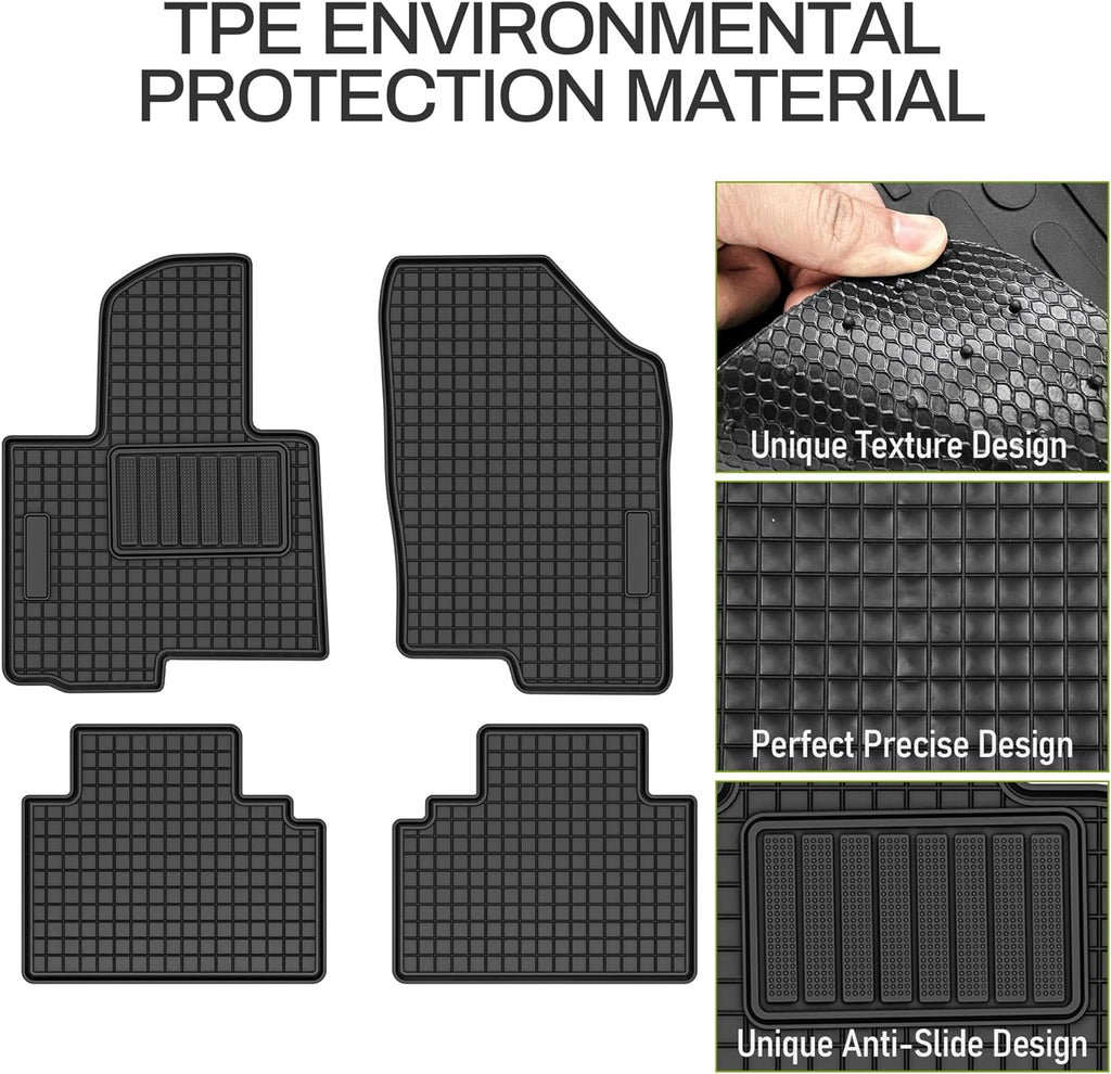 YITAMOTOR® Tapetes 2D compatibles con revestimientos para todo clima Hyundai Tucson 2022-2024, 3 piezas