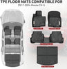 YITAMOTOR® Floor Mats Compatible with Mazda CX-5 2017-2024 CX5 Includes 2 Rows and Cargo Liner Set, TPE All-Weather Floor Mat Set Liners, Black