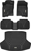 YITAMOTOR® Floor Mats Fit for 2022-2025 Honda Civic Sedan Only(Not for Hatchback), TPE All Weather Floor Liners, 1st & 2nd Row & Trunk Mat Set