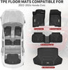 YITAMOTOR® Floor Mats Fit for 2022-2025 Honda Civic Sedan Only(Not for Hatchback), TPE All Weather Floor Liners, 1st & 2nd Row & Trunk Mat Set