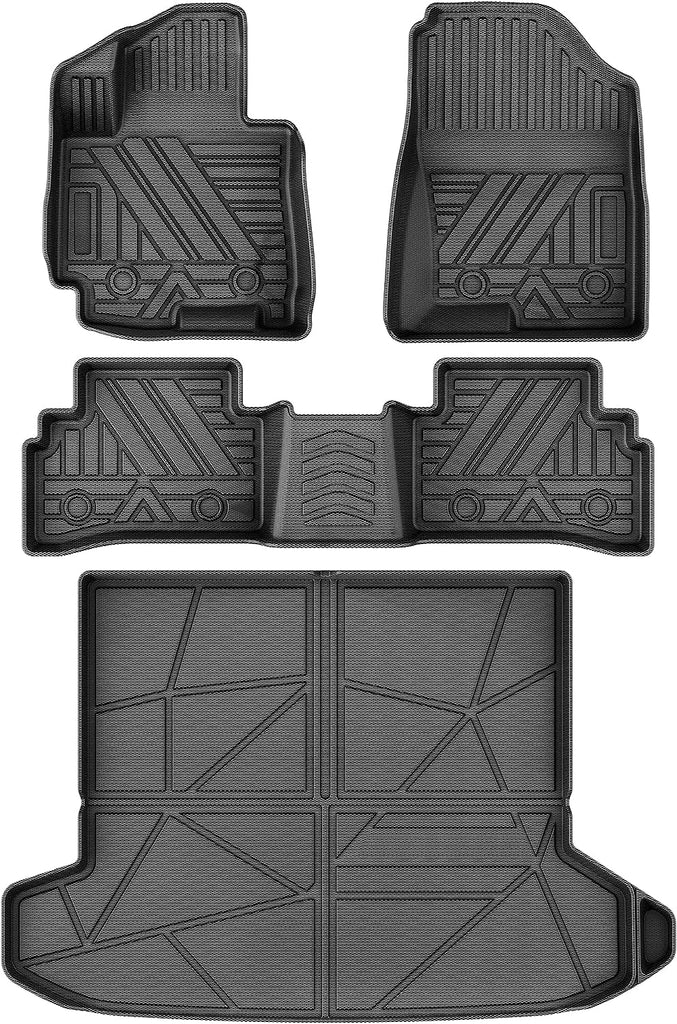 YITAMOTOR® Floor Mats for 2022-2024 Hyundai Tucson All Weather 1st 2nd Row Cargo Liner 4pcs