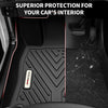 YITAMOTOR® All-Weather Floor Mats & Cargo Liner for 2021-2024 Toyota Sienna (7-Seat, No Spare Tire), TPE Liners for 1st, 2nd, 3rd Row & Trunk, Black