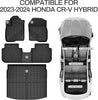 YITAMOTOR® Floor Mats & Cargo Liner for Honda CR-V Hybrid 2023 2024 2025, TPE All Weather Custom Fit for Honda CRV Hybrid Floor Liners and Cargo Mat, Honda CRV Car Mats Full Set Accessories, Black