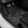 YITAMOTOR® All-Weather Floor Mats & Cargo Liners for 2018-2024 Jeep Wrangler JL Unlimited 4-Door with Subwoofer (Non JK or 4XE), Black TPE Front & Rear Row Floor Mats and Full Cargo Liner Set