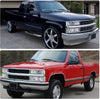 YITAMOTOR® 1994-1999 Chevy C/K Pickup + Corner Lights+ Side Lights Chrome Housing Headlights