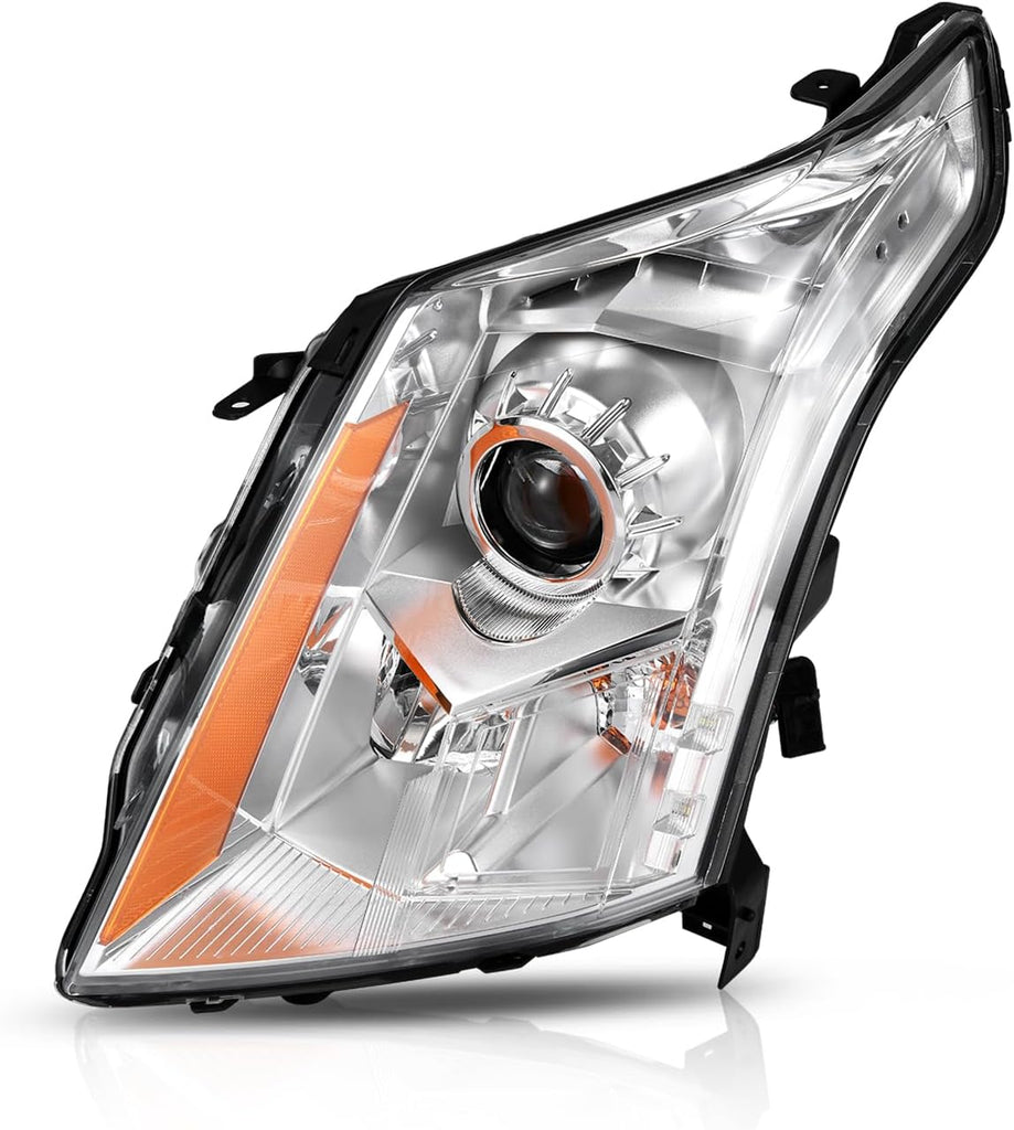 Faros delanteros proyectores solo halógenos del lado del conductor YITAMOTOR® para Cadillac SRX 2010-2016 con bombilla