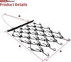 Grada de arrastre resistente de 4 pies de ancho x 4 pies de largo, púas de 3/8 pulgadas para ATV, UTV, tractores de césped, nivelación, clasificación, pastos, rotura de suelo