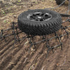 Heavy Duty Drag Harrow 4'W x 4'L, 3/8in Tines for ATV, UTVs, Lawn Tractors Leveling, Grading, Pastures, Breaking up Soil